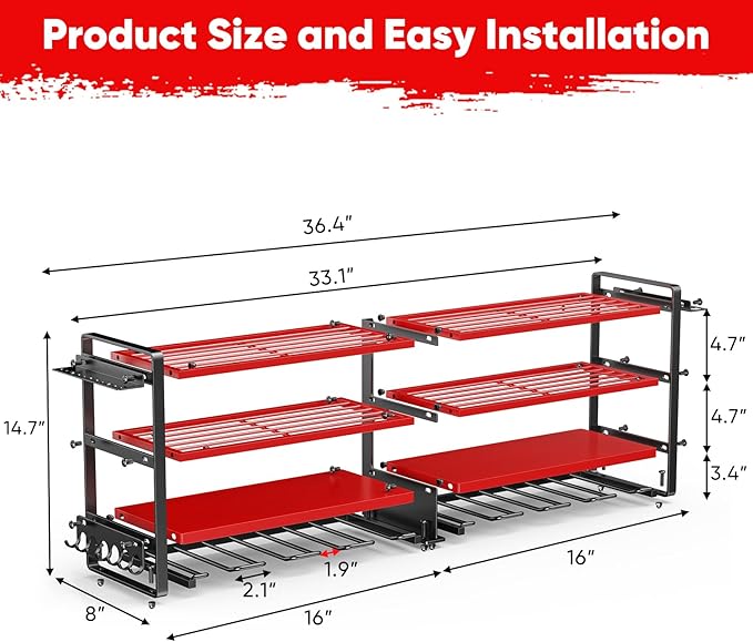 TitanRack™ XL Power Tool Organizer